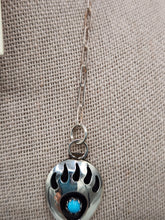 Load image into Gallery viewer, TURQUOISE BEAR PAW NECKLACE & EARRINGS- LETA PARKER