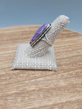 Load image into Gallery viewer, CHAROITE RING - SIZE 8
