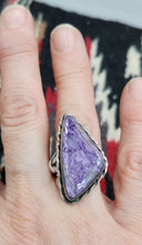 Load image into Gallery viewer, CHAROITE RING - SIZE 8