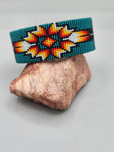 Load image into Gallery viewer, BEADED CUFF BRACELET - TURQUOISE - DWIGHT NATHANIEL