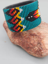 Load image into Gallery viewer, BEADED CUFF BRACELET - TURQUOISE - DWIGHT NATHANIEL