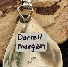 Load image into Gallery viewer, TURQUOISE & BEAR FACE OVAL PENDANT NECKLACE - DARRELL MORGAN