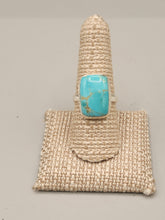 Load image into Gallery viewer, TURQUOISE RING- SIZE 8.5 - RECTANGLE