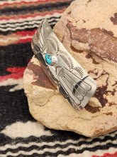 Load image into Gallery viewer, TURQUOISE STERLING SILVER HAIR BARRETTE - SALLY ARVISO
