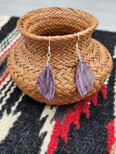 Load image into Gallery viewer, CHAROITE EARRINGS - GEOMETRIC