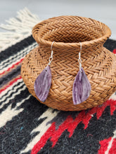 Load image into Gallery viewer, CHAROITE EARRINGS - GEOMETRIC