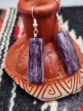 Load image into Gallery viewer, CHAROITE EARRINGS