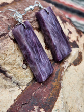 Load image into Gallery viewer, CHAROITE EARRINGS