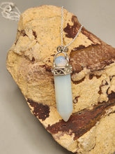 Load image into Gallery viewer, DOUBLE CRYSTAL POINT NECKLACE