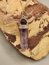 Load image into Gallery viewer, DOUBLE CRYSTAL POINT NECKLACE