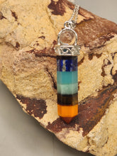 Load image into Gallery viewer, DOUBLE CRYSTAL POINT NECKLACE