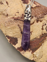 Load image into Gallery viewer, AMETHYST CRYSTAL POINT NECKLACE