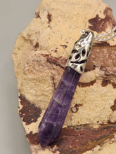Load image into Gallery viewer, AMETHYST CRYSTAL POINT NECKLACE
