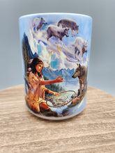 Load image into Gallery viewer, DREAMS OF THE WOLF 15 OZ MUG
