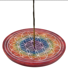 Load image into Gallery viewer, FLOWER OF LIFE INCENSE BURNER
