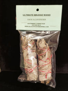 WHITE SAGE & LAVENDER 4" WANDS - 2 PACK