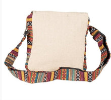 Load image into Gallery viewer, HEMP CROSSBODY BAG WITH FLAP
