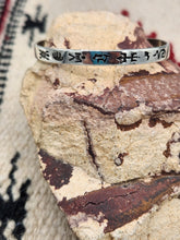Load image into Gallery viewer, STERLING SILVER PETROGLYPH CUFF BRACELET
