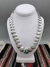 Load image into Gallery viewer, STERLING SILVER 2 SIDED PILLOW BEADED NECKLACE - 20&quot;
