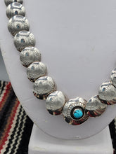 Load image into Gallery viewer, STERLING SILVER 2 SIDED PILLOW BEADED NECKLACE - 20&quot;
