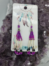 Load image into Gallery viewer, BEADED PORCUPINE EARRINGS - LITTLE BEAVER

