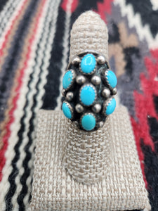 TURQUOISE RING 7 STONES - J. ROYBAl