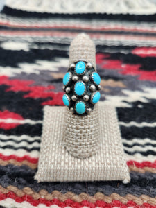 TURQUOISE RING 7 STONES - J. ROYBAl