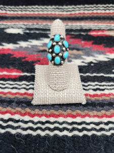 TURQUOISE RING 7 STONES - J. ROYBAl