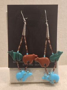 FETISH BEAR LOOPED EARRINGS - CONNIE RAMIREZ