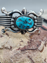 Load image into Gallery viewer, TURQUOISE SANDCAST SLEEPING BEAUTY CUFF BRACELET - HARRISON BITSUE
