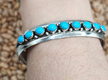 Load image into Gallery viewer, TURQUOISE 9 SLEEPING BEAUTY CUFF BRACELET - HM
