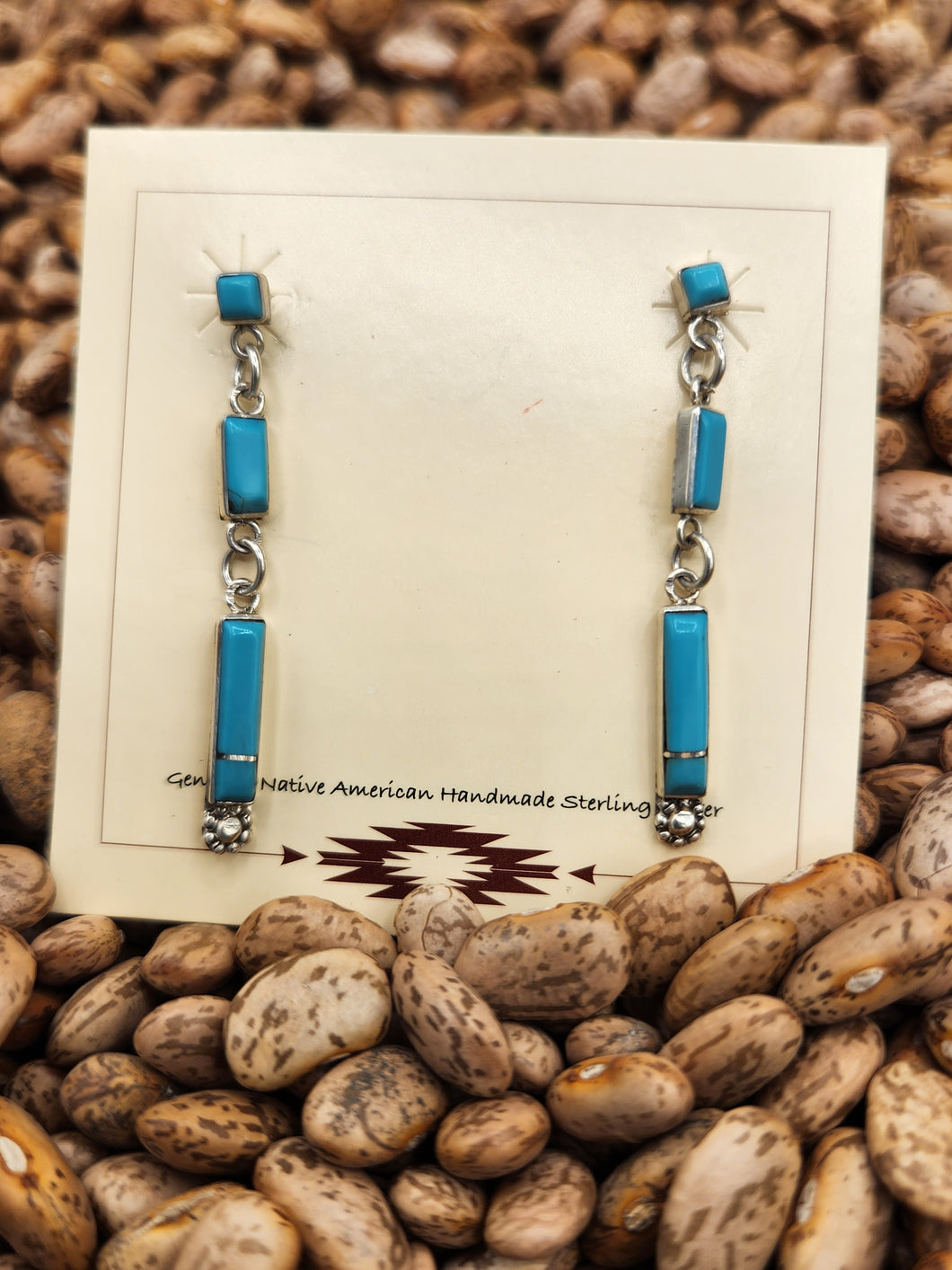 TURQUOISE INLAY EARRINGS - FERNINA MALANI