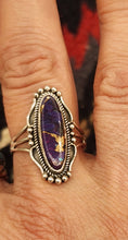 Load image into Gallery viewer, PURPLE COPPER TURQUOISE RING - 2 Sizes
