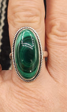 Load image into Gallery viewer, MALACHITE RING -SIZE 9.5 - OVAL SHAPED
