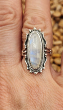 Load image into Gallery viewer, MOONSTONE RING - SIZE 8 - OVAL SHAPED
