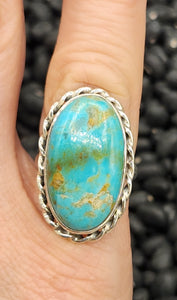 TURQUOISE RING - SIZE 6.5 - OVAL SHAPED