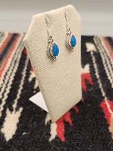 Load image into Gallery viewer, BLUE OPAL TEARDROP EARRINGS
