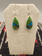 Load image into Gallery viewer, GREEN COPPER TURQUOISE EARRINGS
