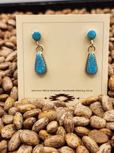 Load image into Gallery viewer, BLUE OPAL ZUNI EARRINGS - CLIFTON CHEAMA
