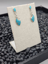 Load image into Gallery viewer, TURQUOISE INLAY ZUNI EARRINGS - FRANCIS LEEKYA
