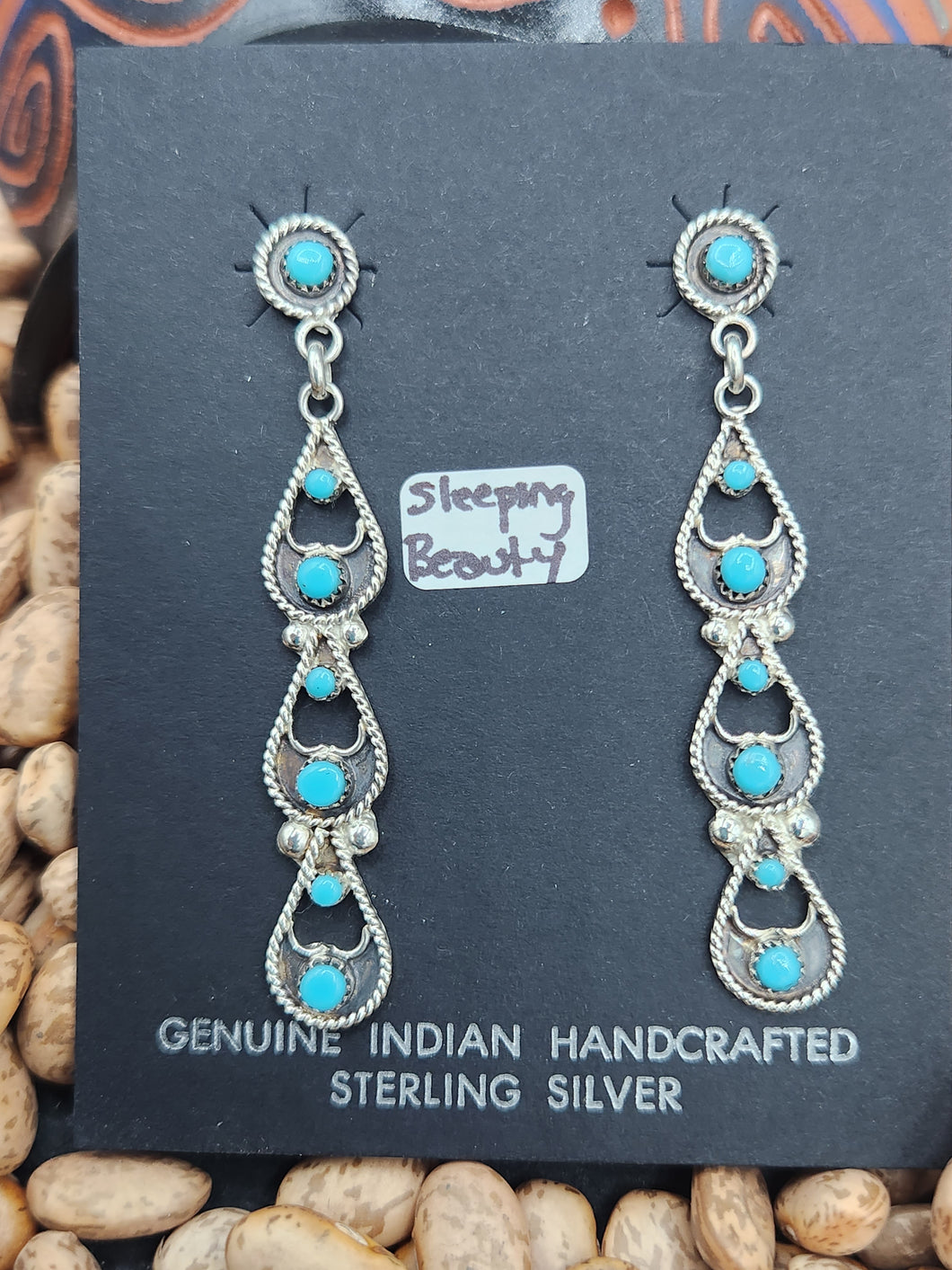 TURQUOISE EARRINGS - ZUNI - MURRY & ARLENE TSATIE