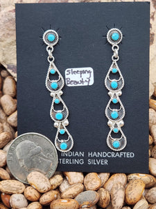 TURQUOISE EARRINGS - ZUNI - MURRY & ARLENE TSATIE