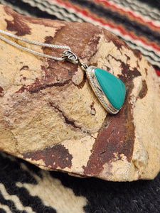 GREEN TURQUOISE PENDANT  - SHARON McCARTHY