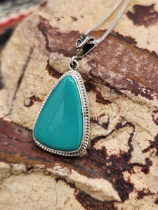 GREEN TURQUOISE PENDANT  - SHARON McCARTHY