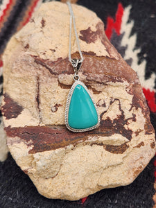 GREEN TURQUOISE PENDANT  - SHARON McCARTHY