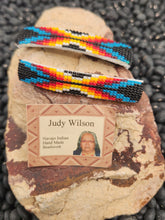 Load image into Gallery viewer, BEADED BARRETTES (PAIR)- BLUE - JUDY WILSON
