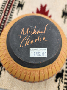 NAVAJO ETCHWARE POTTERY  - MICHAEL CHARLIE