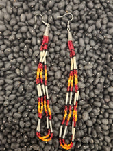 Load image into Gallery viewer, BEADED PORCUPINE QUILL EARRINGS - LITTLE BEAVER
