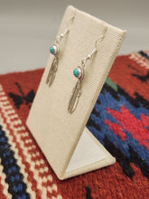 Load image into Gallery viewer, TURQUOISE 2 FEATHER EARRINGS  - SHARON MCCARTHY
