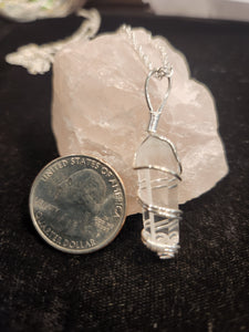 QUARTZ CRYSTAL WRAPPED CRYSTAL POINT Necklace